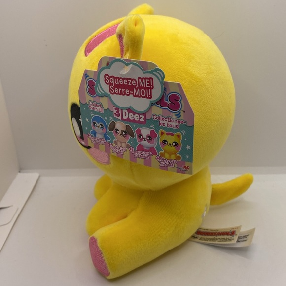 Squeezamals Carol Cat Yellow Squishy Plush Stuffed Animal Toy 6.5” - Picture 5 of 15